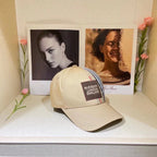 Burberry cotton designer baseball cap side view
