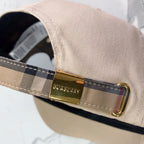 Burberry cotton designer baseball cap side view