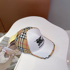 Burberry cotton designer baseball cap side view