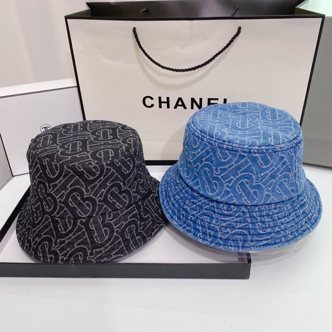 Burberry denim bucket hat lifestyle