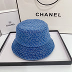 Burberry denim bucket hat vintage blue