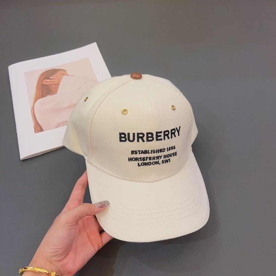 Burberry designer canvas hat