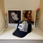 Burberry vintage check baseball cap black