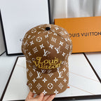 Print Embroidered letter baseball cap