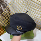 Trendy Metal Logo Octagonal Hat