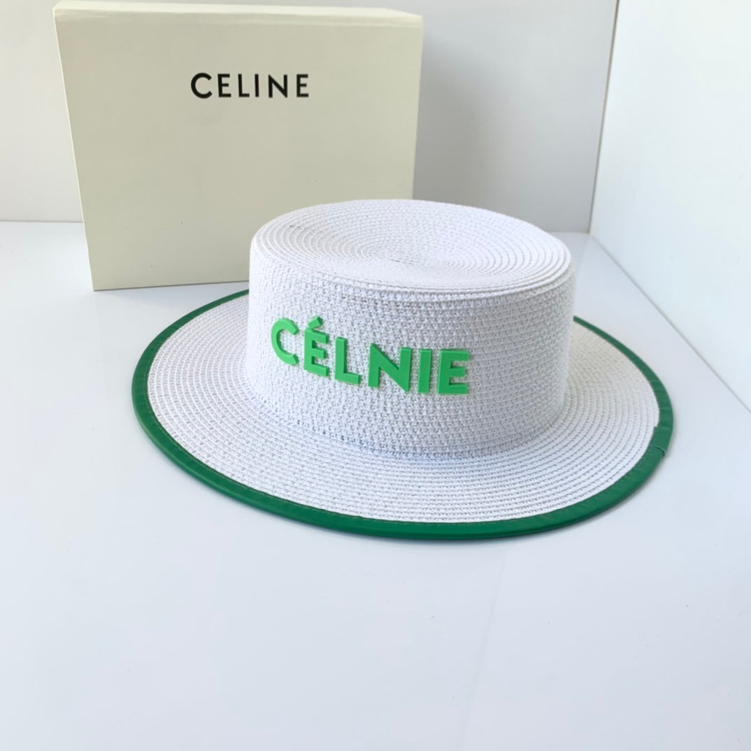 CELINE designer wide brim hat