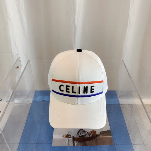 CELINE embroidered cotton baseball cap front view