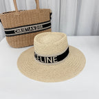 CELINE luxury vacation straw hat