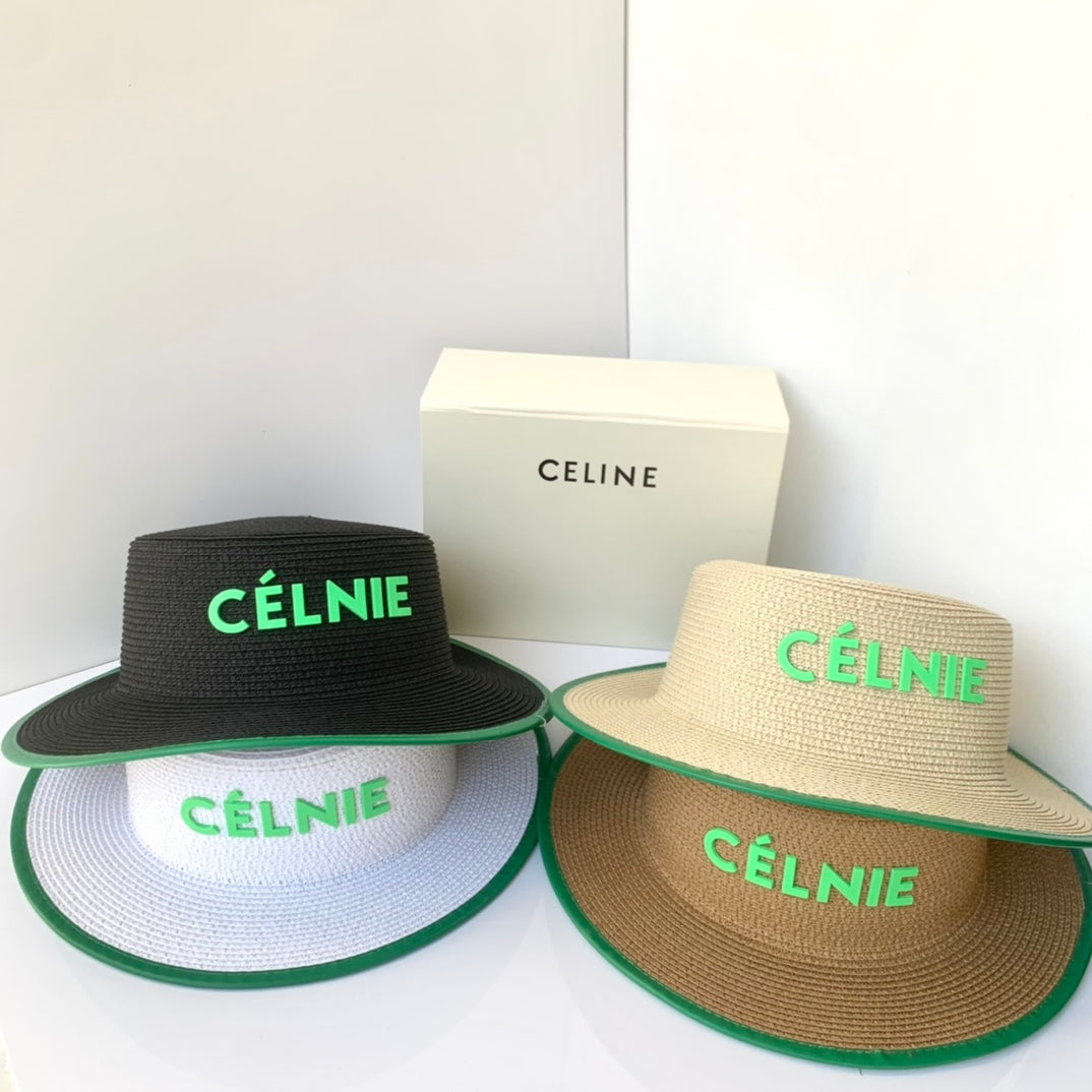 CELINE vacation straw hat