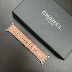 Chanel Apple Watch Band beige Leather