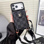 Checkered LV iPhone 17 Pro Case