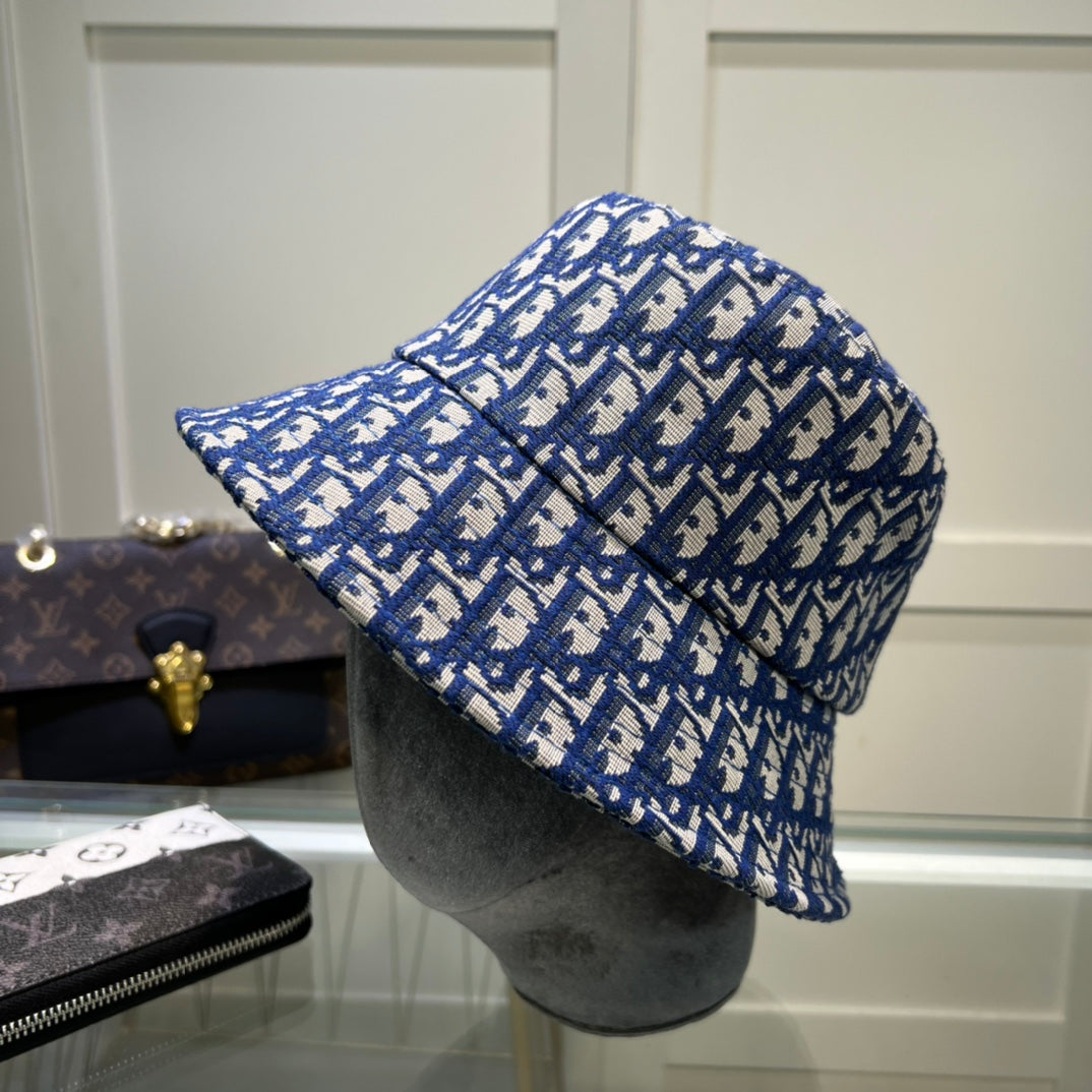 Christian Dior Oblique bucket hat blue