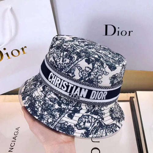 Christian Dior Toile de Jouy Bucket Hat