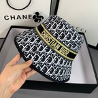 Christian Dior designer bucket hat side view