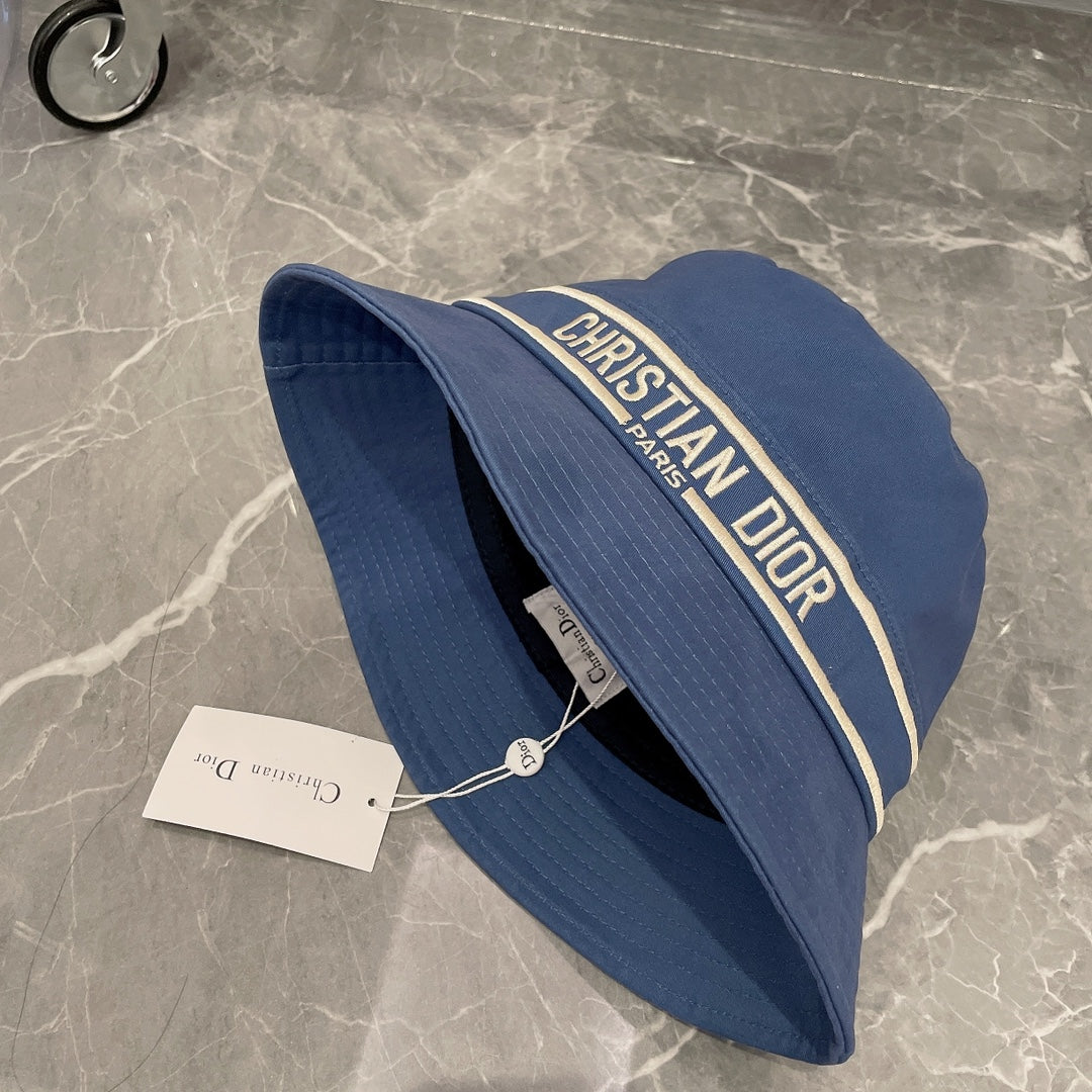 Christian Dior designer bucket hat side view