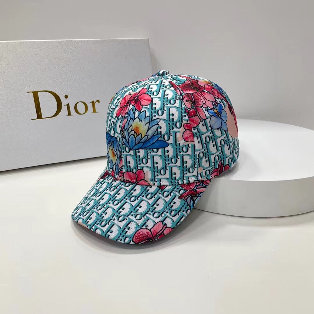 Christian Dior embroidered baseball cap green