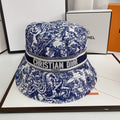 Christian Dior embroidered bucket hat dark blue