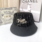 Christian Dior lace bucket hat black