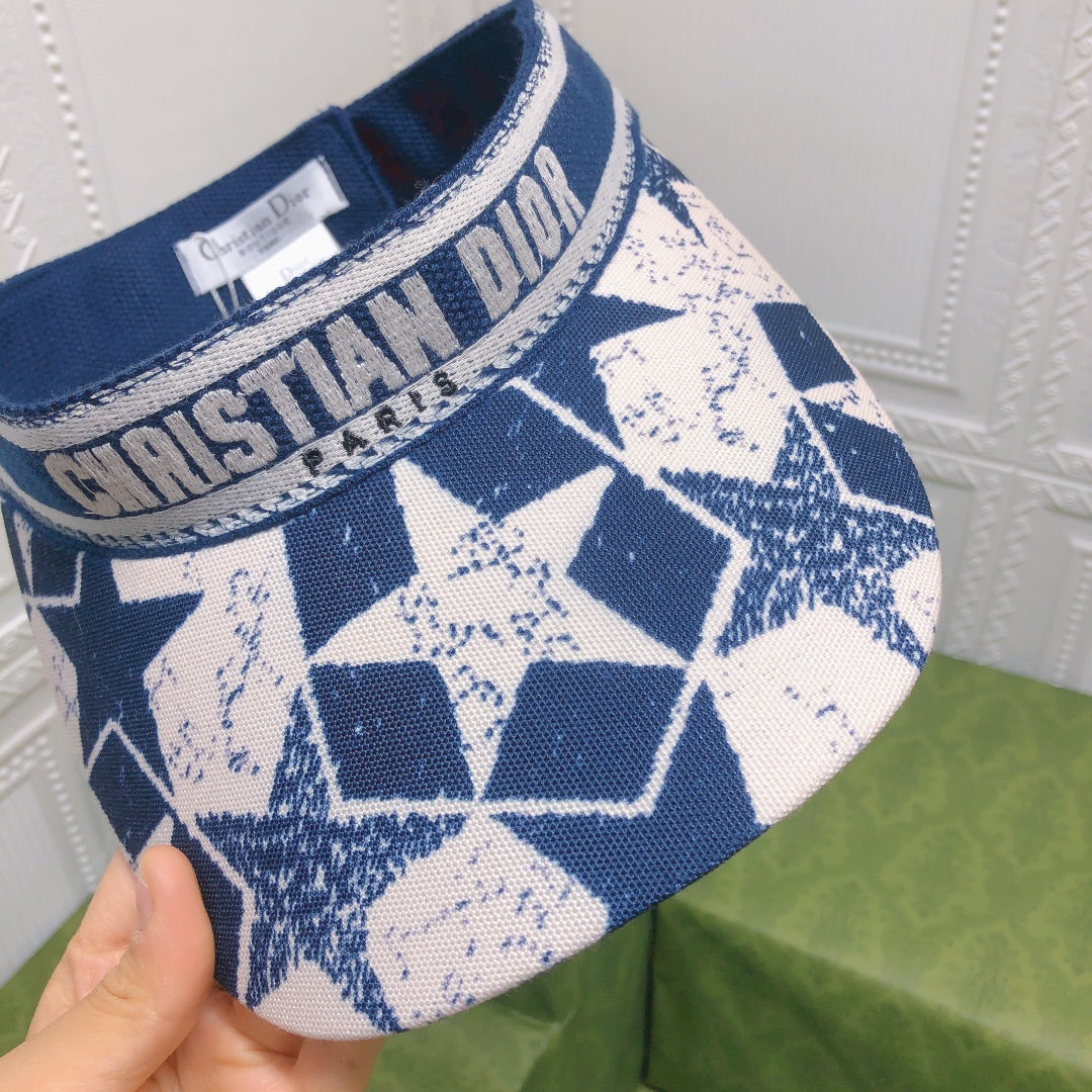 Christian Dior orange sun visor