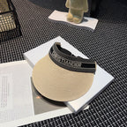 Christian Dior straw sun hat khaki