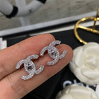 Classic Sparkling Diamond Stud Earrings