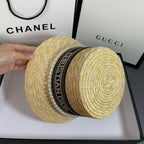 Pearl Web Straw Bucket Hat