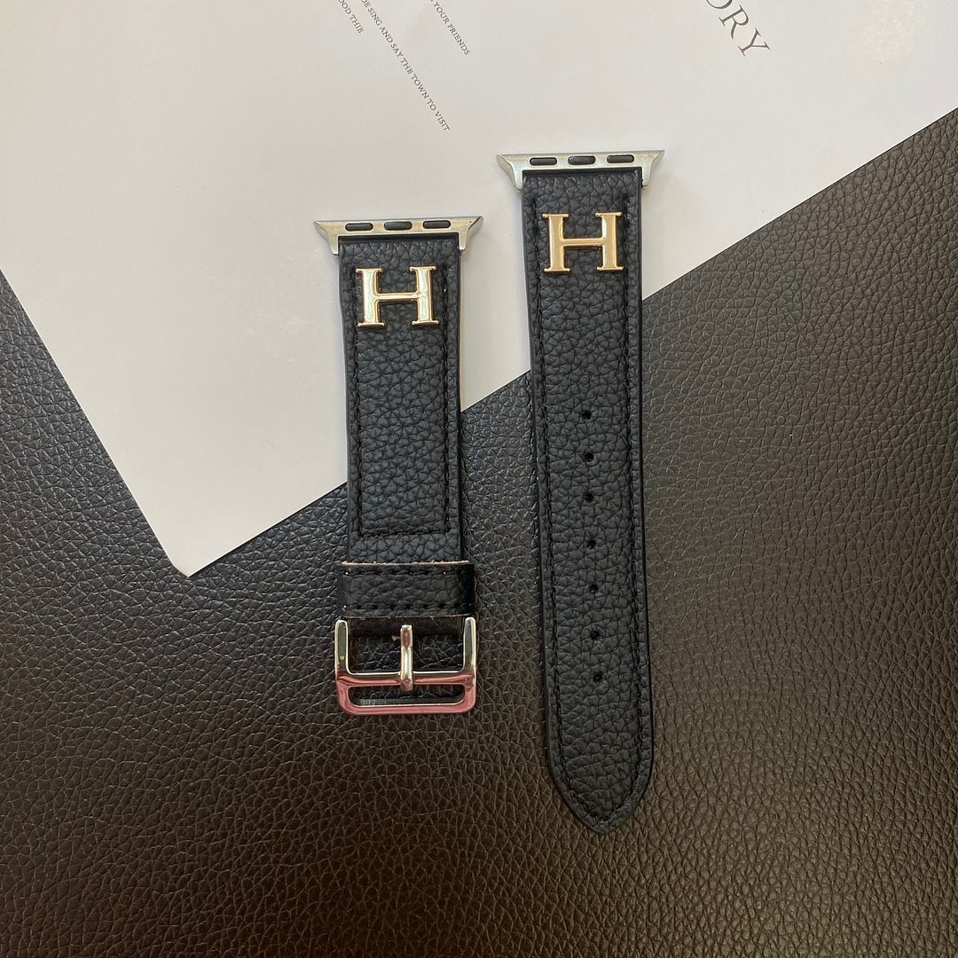 Designer Apple Watch Strap White Leather
