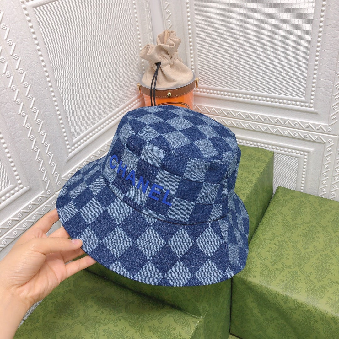 Designer Chanel travel bucket hat