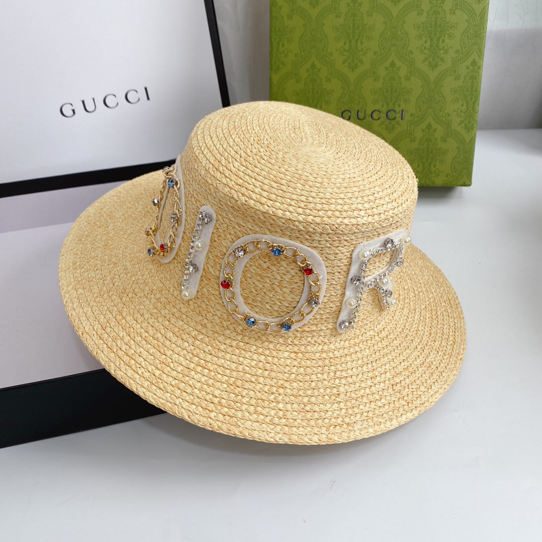 Designer Dior summer hat lifestyle