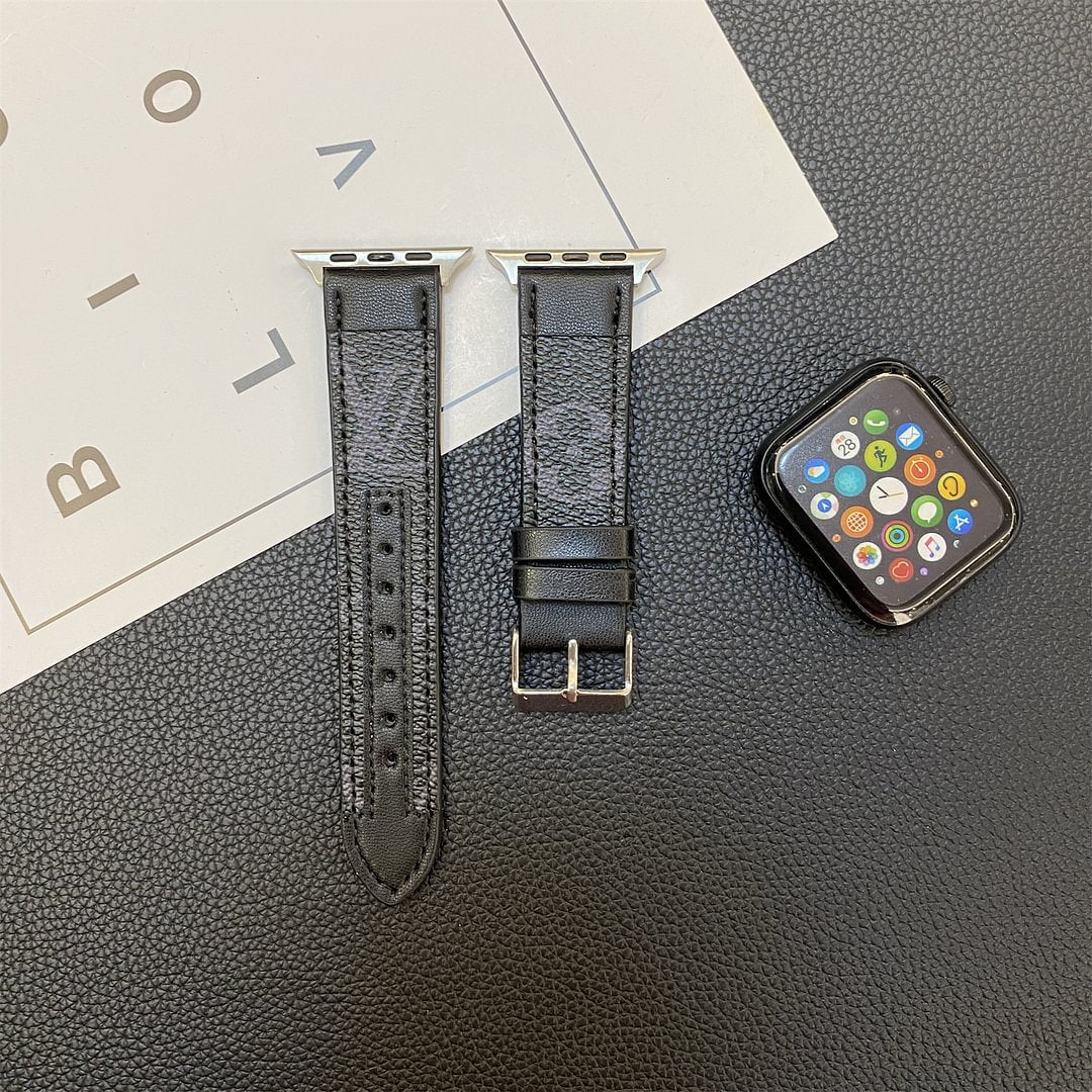 Designer Leather Apple Watch Band