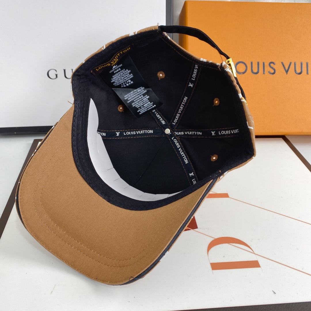 Designer Louis Vuitton baseball cap back view