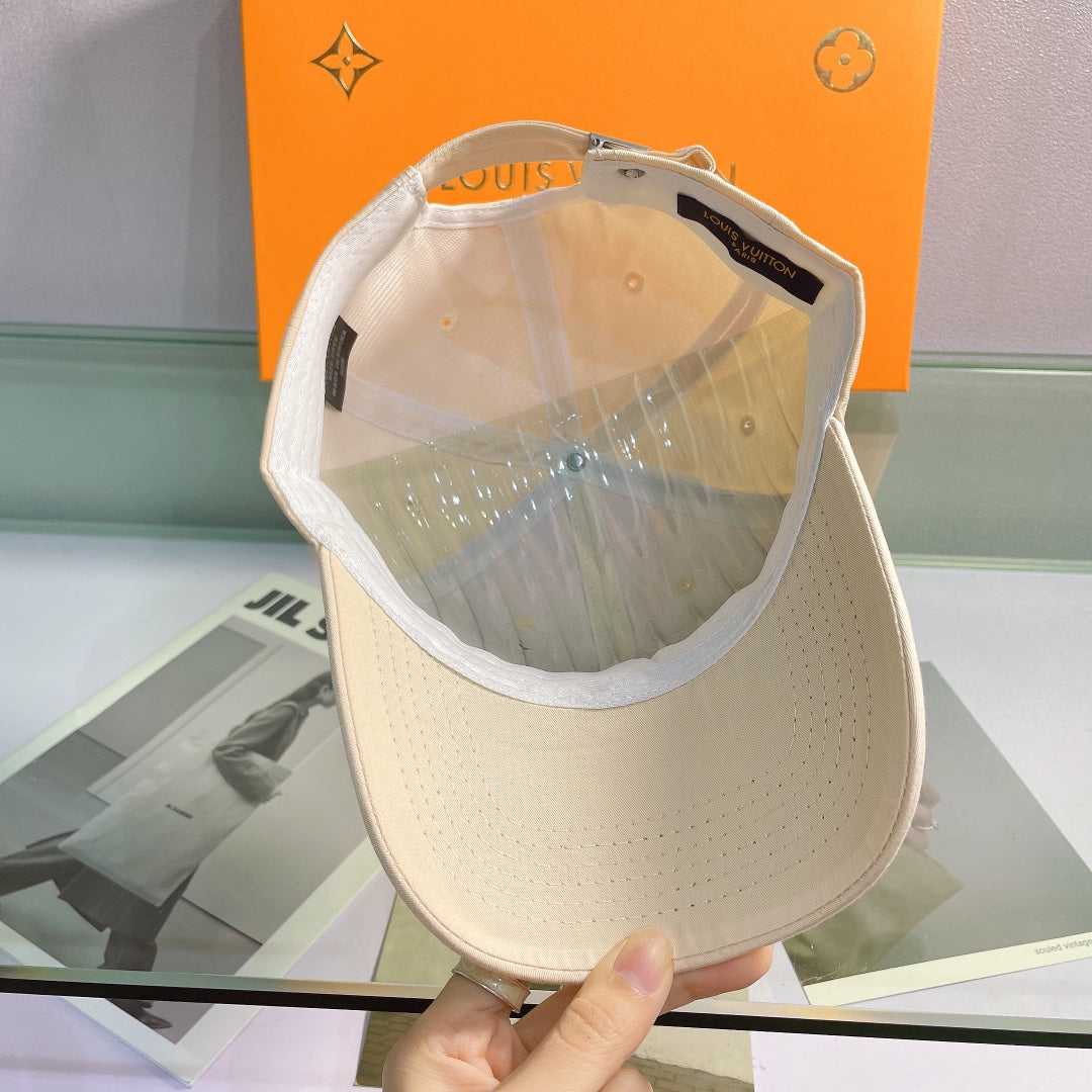 Designer Louis Vuitton baseball cap rear view