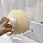 Designer Prada beach hat rear view