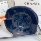 Designer faux fur bucket hat