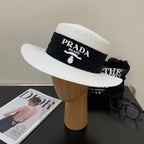 Designer straw sun hat