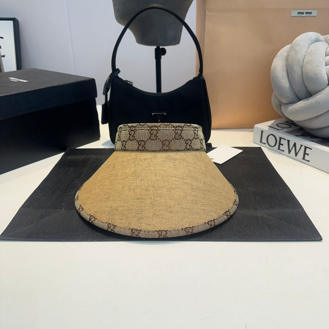 Designer summer sun visor hat