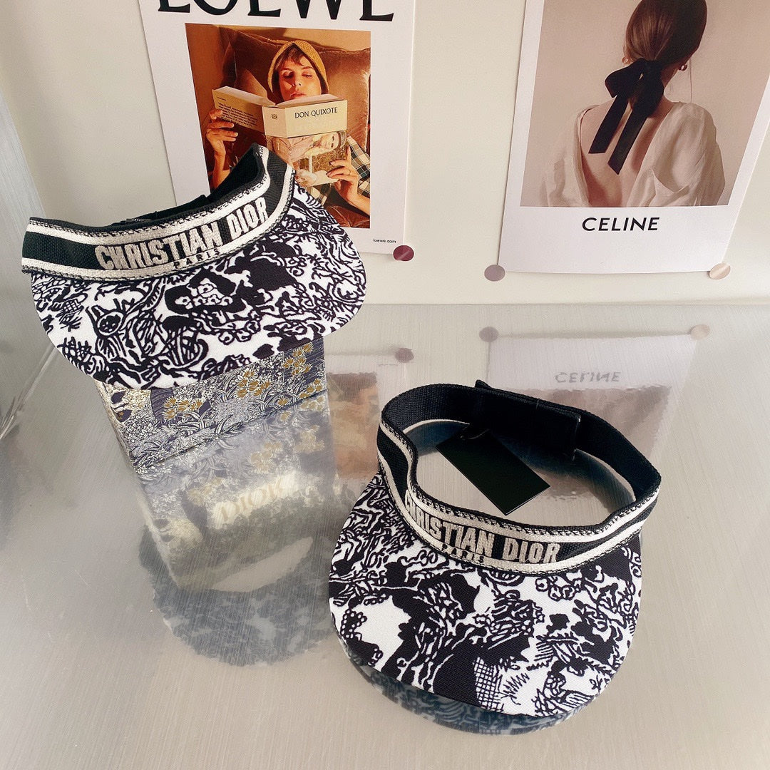Dior designer cotton visor