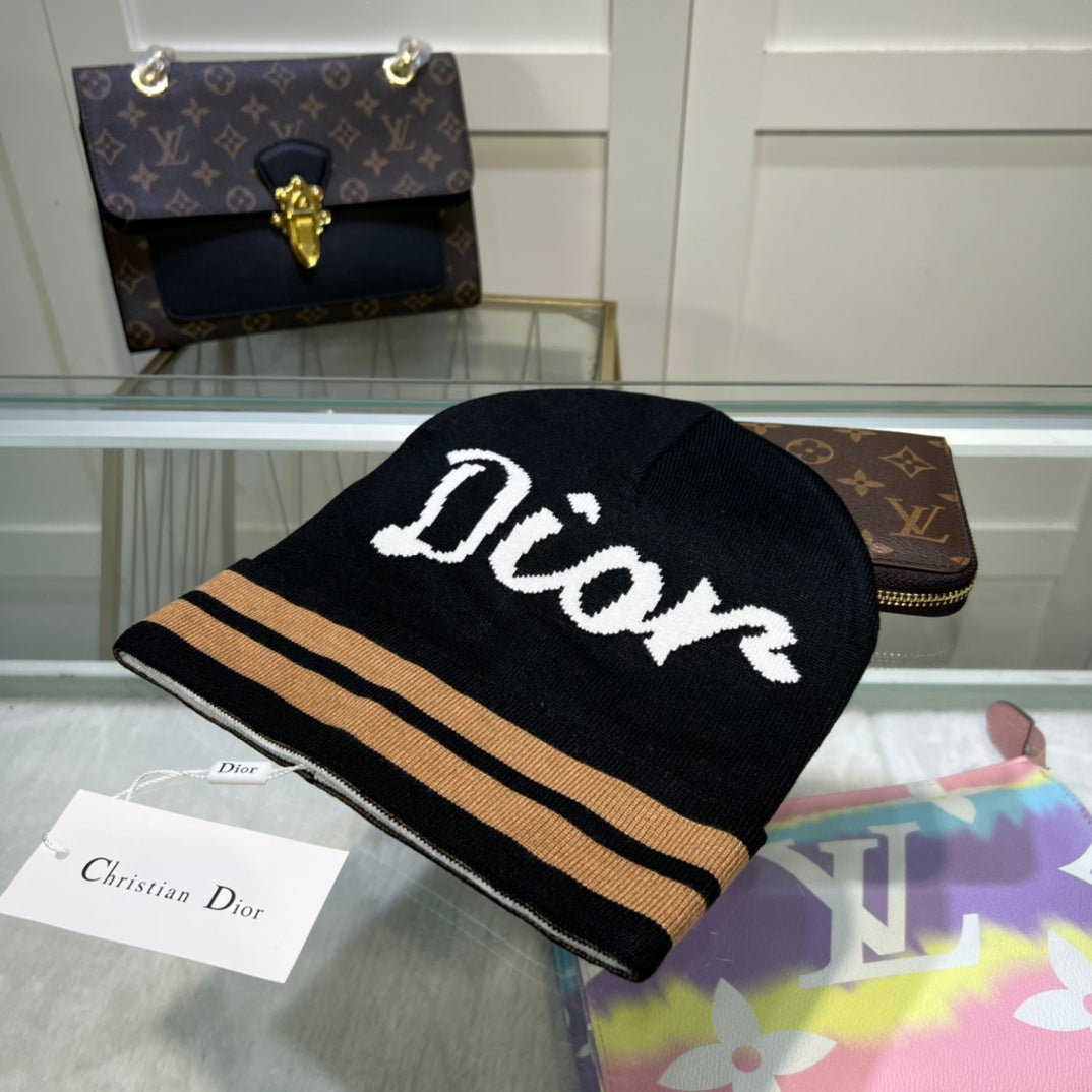 Dior designer wool beanie