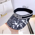 Dior embroidered cotton sun visor front view