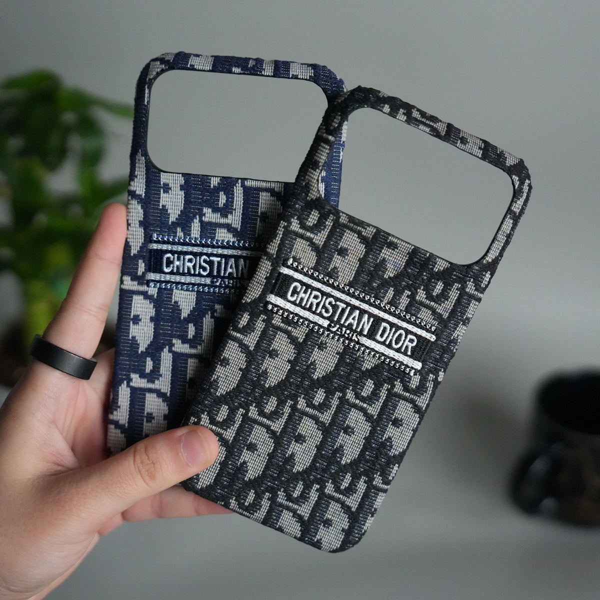 Dior iPhone 17 Pro Max case in black