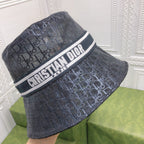 Dior sheer bucket hat black front view