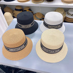 Dior woven straw texture detail