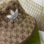 Joint Monogram Embroidered Bucket Hat