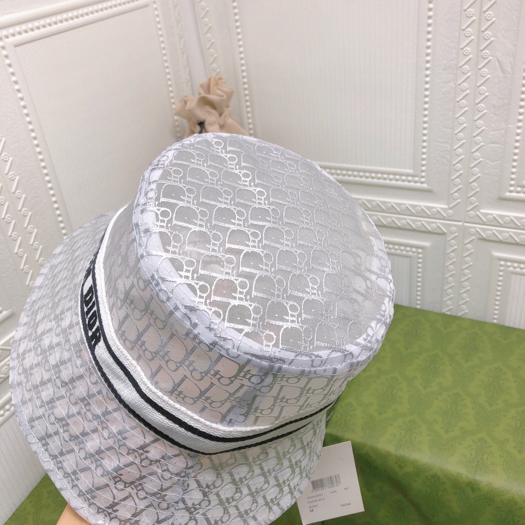Elegant Dior bucket hat rear view