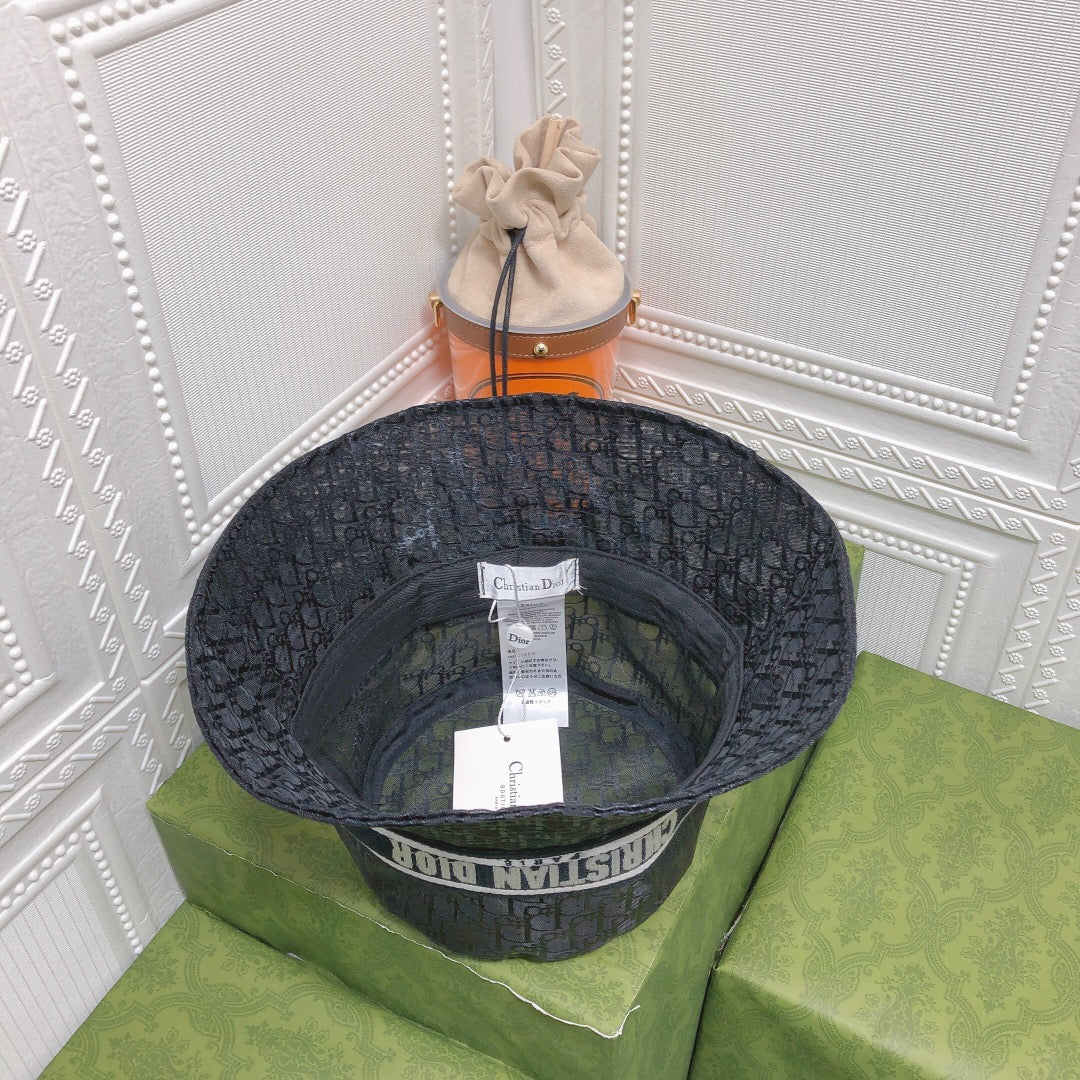 Elegant Dior bucket hat rear view