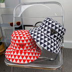 Personality Triangle Plaid Bucket Hat