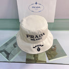 Versatile Embroidered Letter Bucket Hat