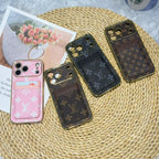Fashion LV iPhone 17 Pro card holder case