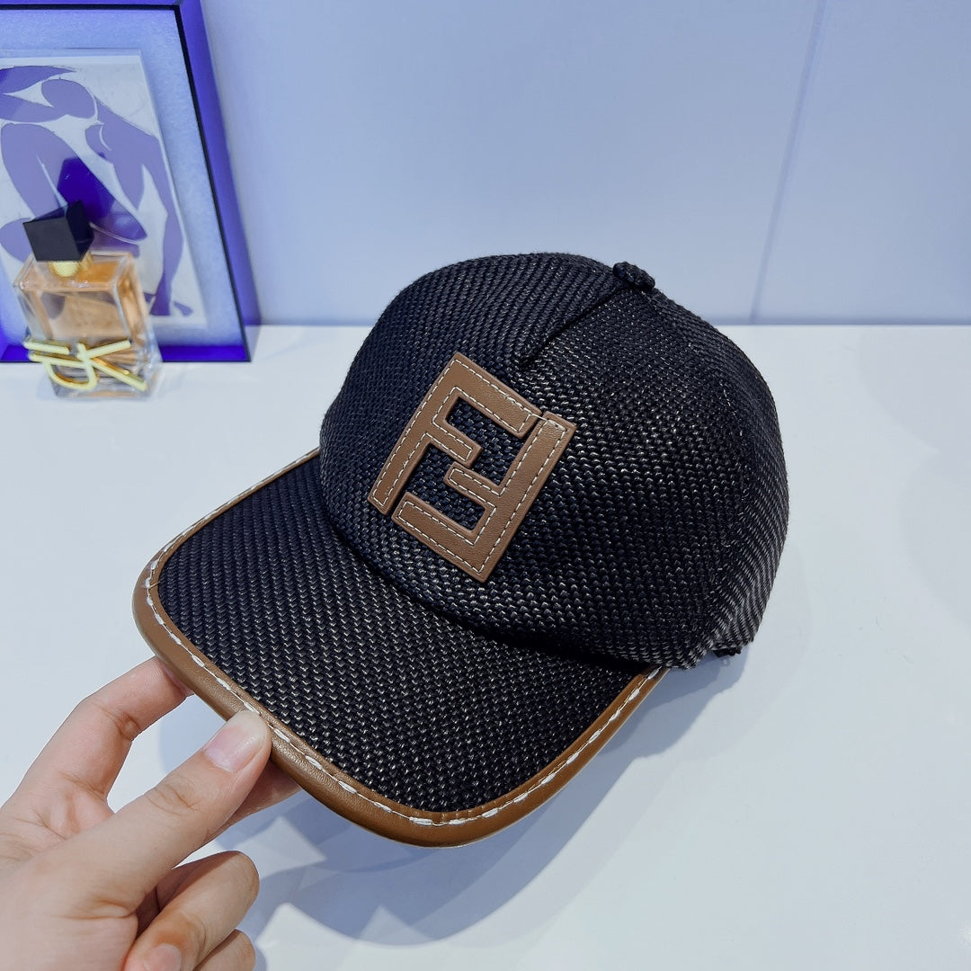 Fendi FF monogram baseball cap black