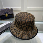 Fendi FF monogram bucket hat black edge